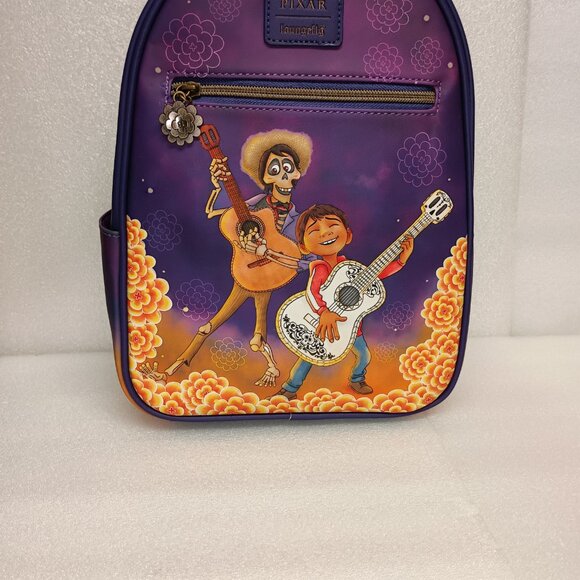 Loungefly Pixar Coco Hector & Miguel Marigolds & Wallet NWT